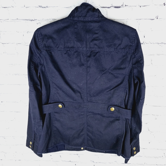 J. CREW | resin coated cotton twill utility cargo field jacket - Picture 6 of 10